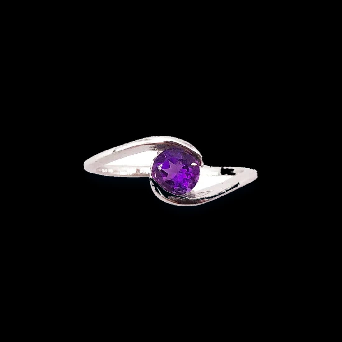 Bague d'améthyste, argent 925