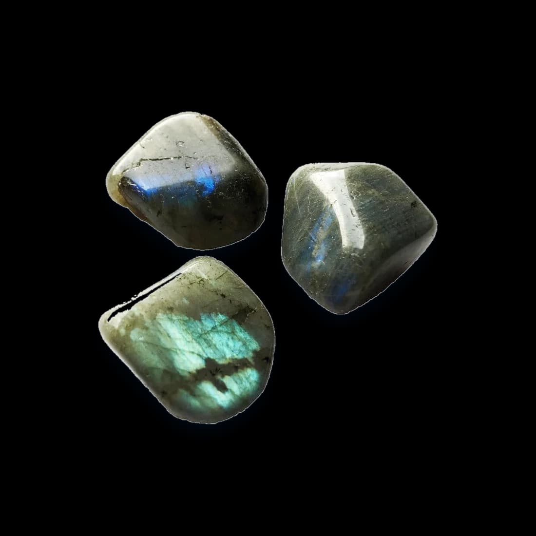Pierre roulée de labradorite